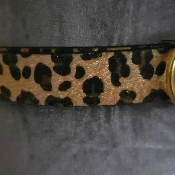 Woman Removable Buckle Leopard Print Belt - Picture 5 of 11